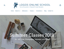 Tablet Screenshot of logosonlineschool.com